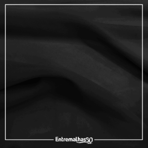 Tecido Crepe Chiffon Liso - Preto