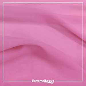 Tecido Crepe Chiffon - Rosa