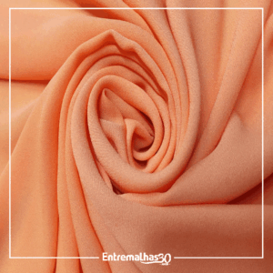 Tecido Crepe Chiffon Fluid - Laranja