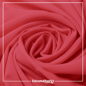 Tecido Crepe Chiffon Fluid - Rosa