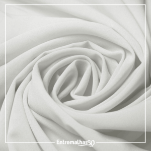 Tecido Crepe Chiffon Fluid - Branco