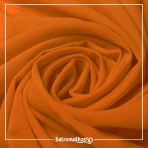 Tecido Crepe Chiffon Fluid - Laranja