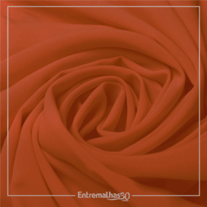 Tecido Crepe Chiffon Fluid - Laranja