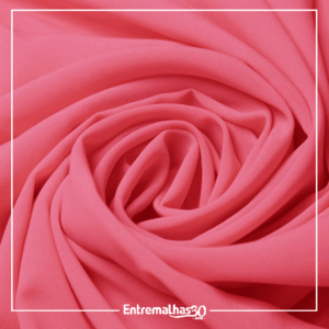 Tecido Crepe Chiffon Fluid - Rosa