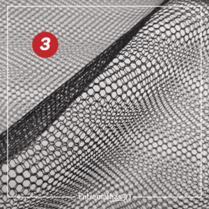 Tecido Filó Grosso - Preto