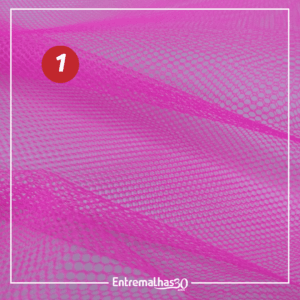 Tecido Filó Grosso - Rosa