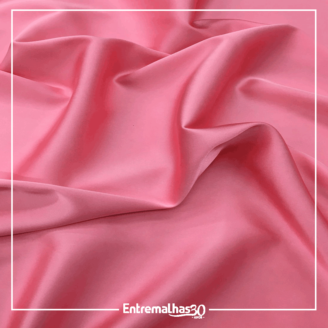 Tecido Gloss Spandex - Rosa Ref.: 859417