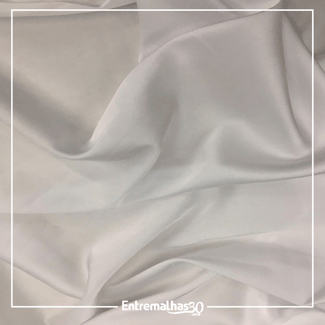 Tecido Gloss Spandex - Branco Ref.: 859417