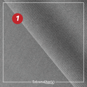 Tecido Helanca Canelada - Cinza