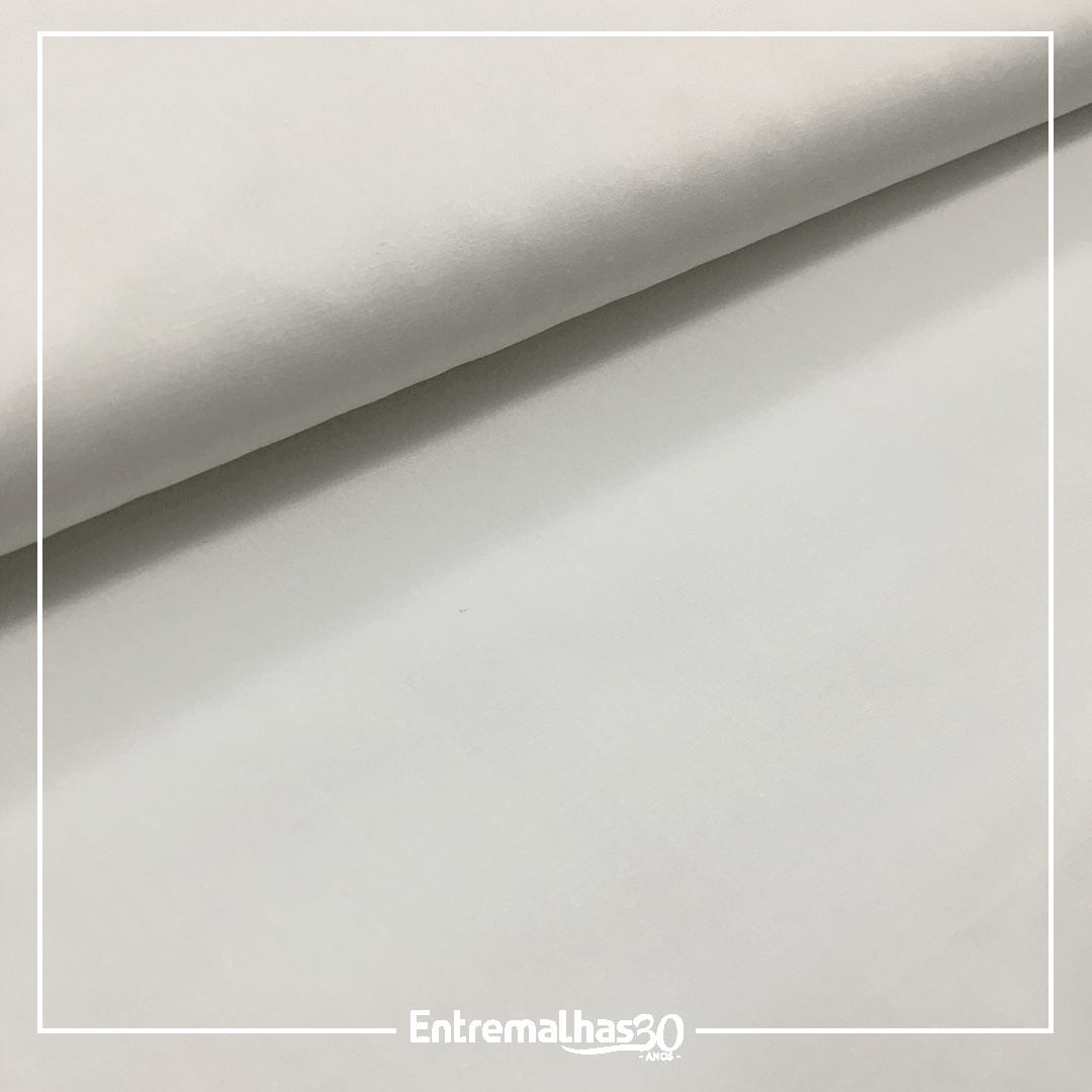 Tecido Lençol Percal 200 Fios - Branco Ref.: 858976