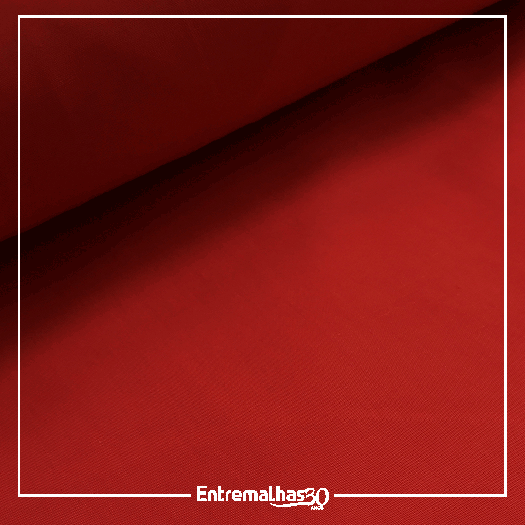 Tecido Lençol Percal 200 Fios - Vermelho Ref.: 858976