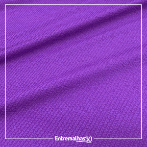 Tecido Lycra Plisso Shine - Roxo