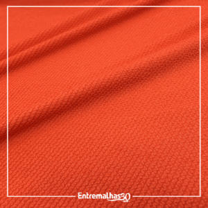 Tecido Lycra Plisso Shine - Laranja