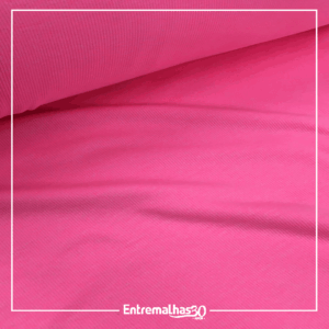 Malha Canelada Ribana - Rosa