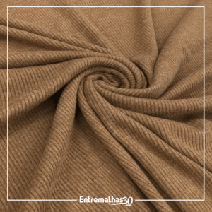 Malha Canelada Mariana - Caramelo