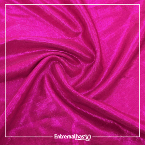 Tecido Malha Foil Glass - Rosa