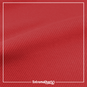 Malha Canelada - Vermelho