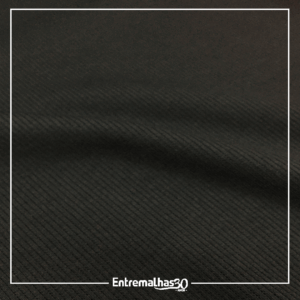 Malha Canelada - Preto