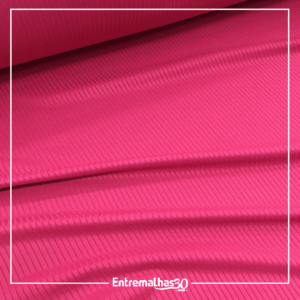 Malha Canelada - Rosa