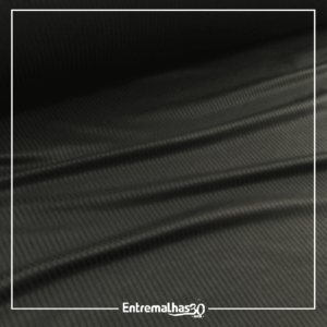 Malha Canelada - Preto