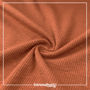 Malha Canelada Celine - Laranja