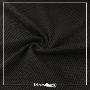 Malha Canelada Celine - Preto