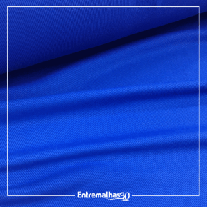 Malha Canelada Ribana - Azul