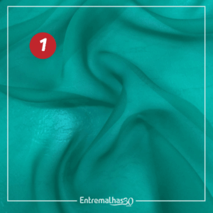 Tecido Musseline Toque De Seda - Verde