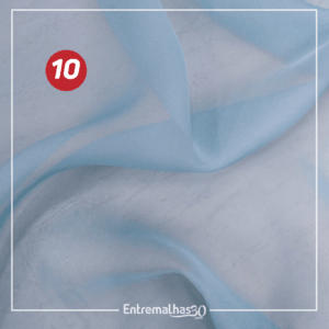 Tecido Musseline Toque De Seda - Azul