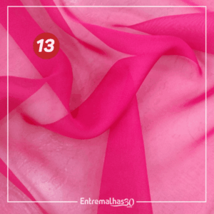 Tecido Musseline Toque De Seda - Rosa