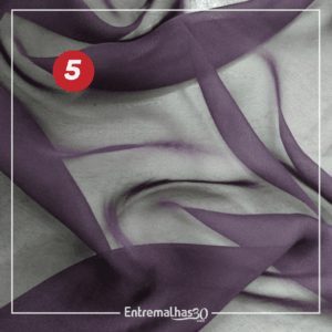 Tecido Musseline Toque De Seda - Roxo