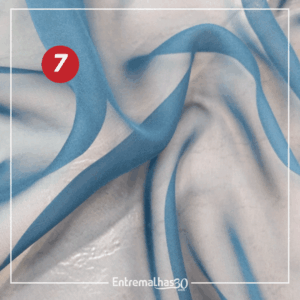 Tecido Musseline Toque De Seda - Azul