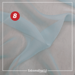 Tecido Musseline Toque De Seda - Azul