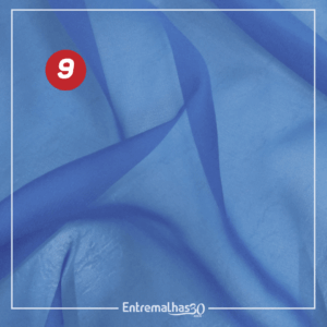 Tecido Musseline Toque De Seda - Azul