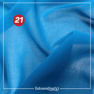 Tecido Musseline Toque De Crepe - Azul