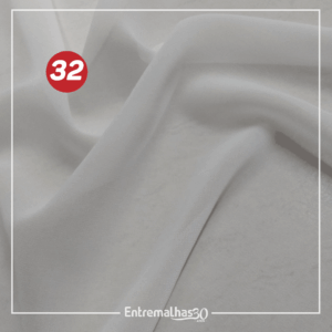 Tecido Musseline Toque De Crepe - Branco