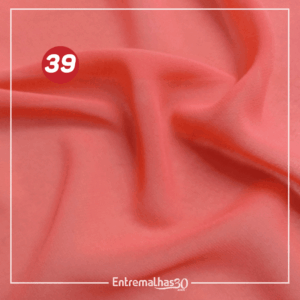 Tecido Musseline Toque De Crepe - Laranja