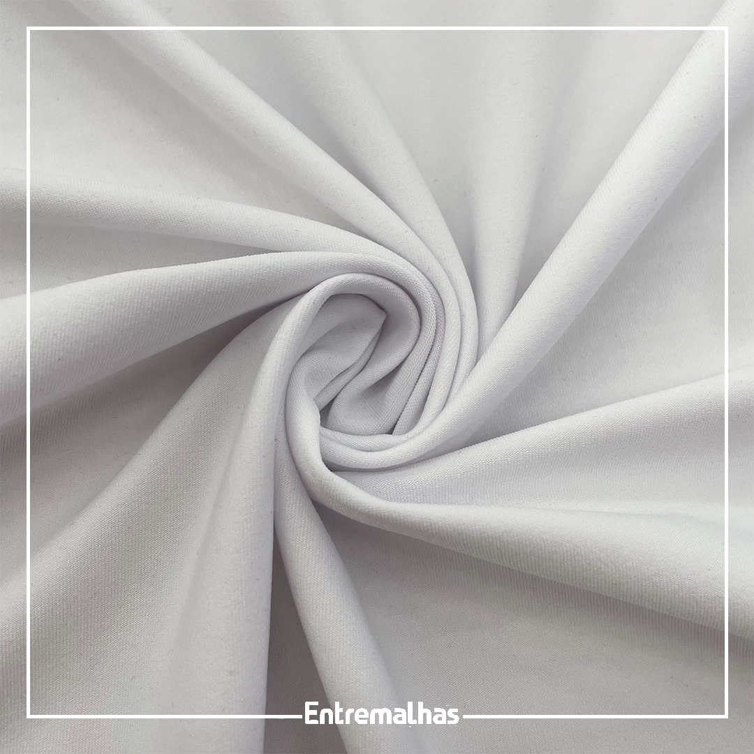 Tecido Lycra Suplex Micro Soft Dry UV - Branco Ref.:317105