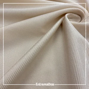 Tecido Lycra Trilobal Rib - Bege 8340