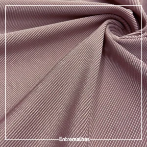 Tecido Lycra Trilobal Rib - Lilás 5606