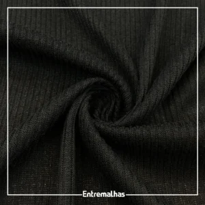 Malha Lanzinha Rib - Preto Ref.:330017