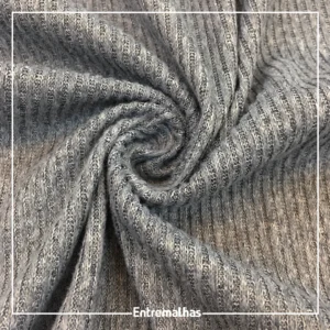 Malha Lanzinha Rib - Cinza Ref.:330017