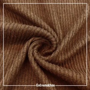 Malha Lanzinha Rib - Marrom Ref.:330017