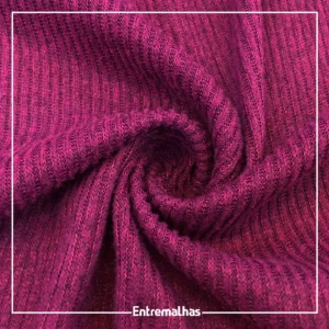 Malha Lanzinha Rib - Rosa Ref.:330017