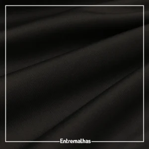 Malha Helanca Colegial - Preto