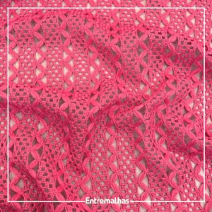 Malha Crochet Ferretti - Rosa