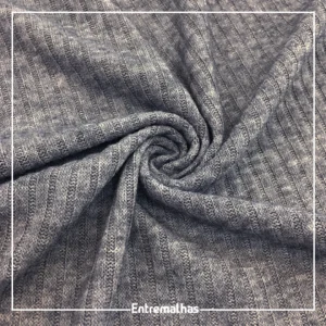 Malha Brush Francesa - Cinza Mescla 301