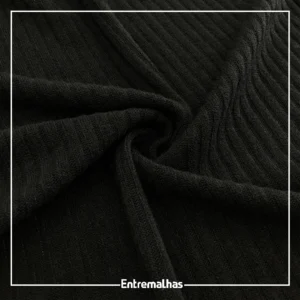 Malha Brush Francesa - Preto