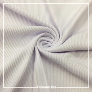 Malha Fashion Canelado - Branco