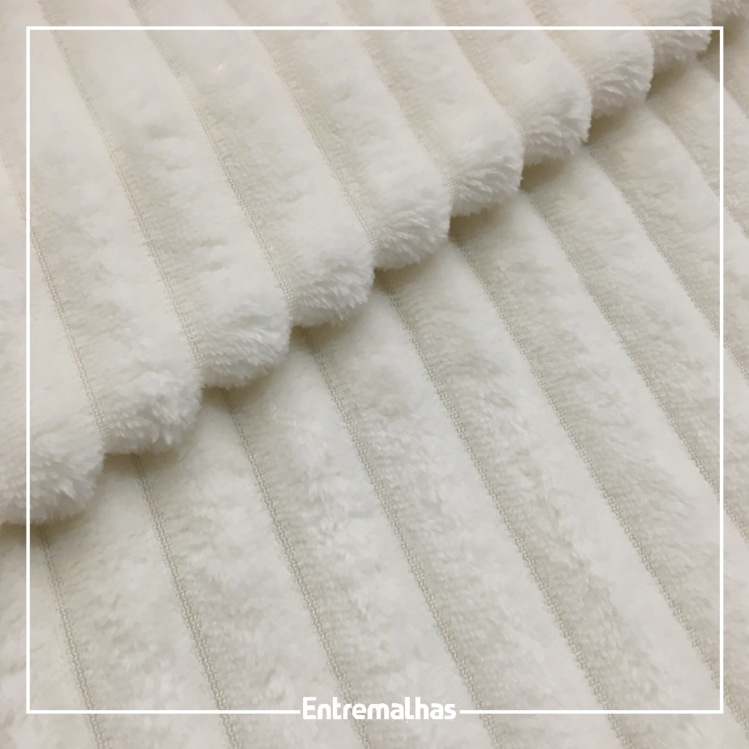 Malha Fleece Stripes - Off-White